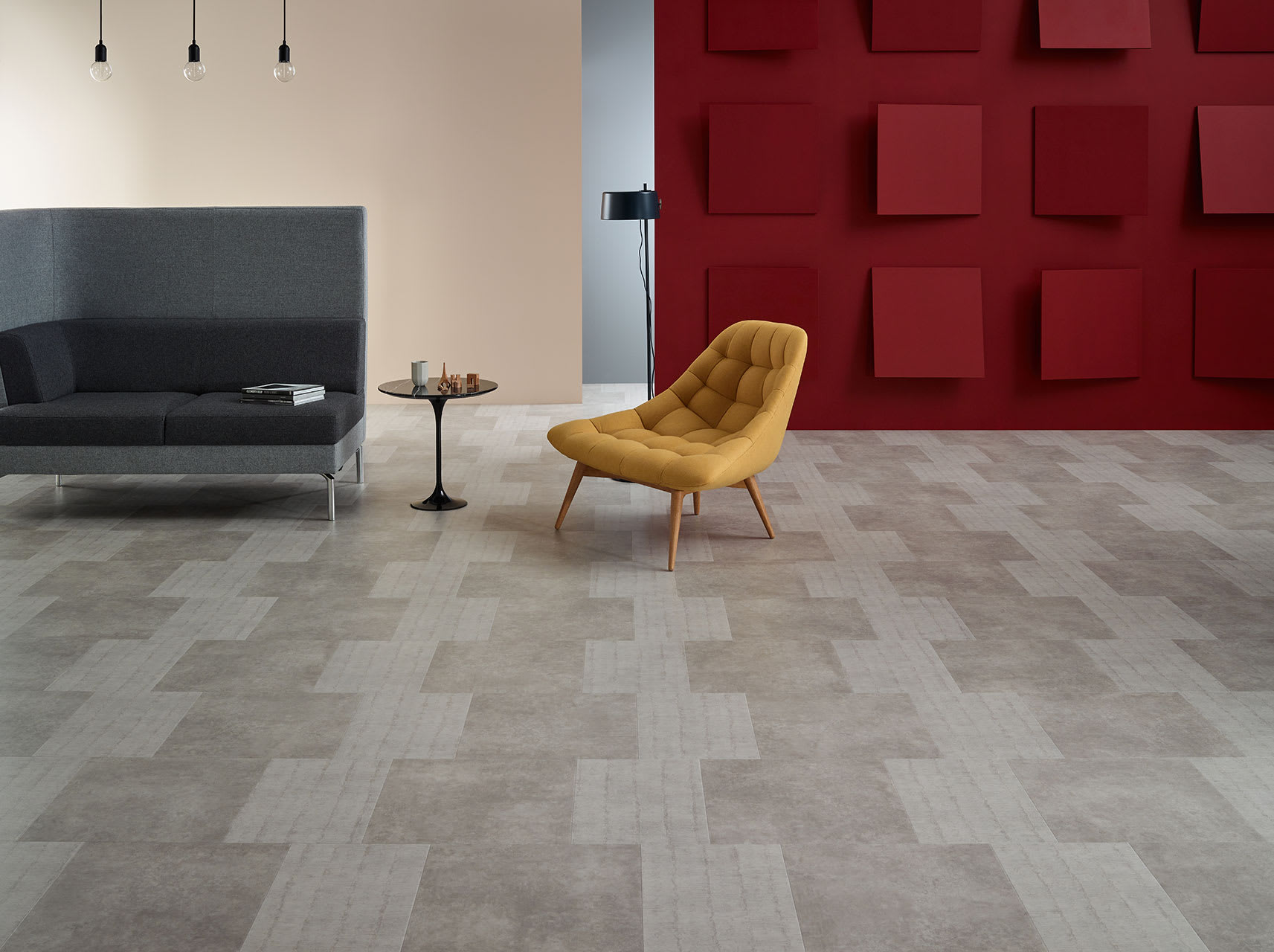 Plaza Concrete: Beautifully designed LVT flooring from the Amtico